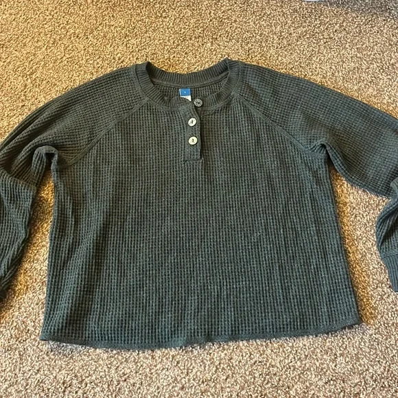 Green Thermal Henley - Picture 1 of 4